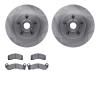 6502-56035 Brake Rotors w/5000 Advanced Brake Pads Kit, 1979-1991 Ford/Lincoln/Mercury/Mazda, Position: Front - image 1