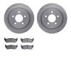 6502-56076 Brake Rotors w/5000 Advanced Brake Pads Kit, 1996-2002 Ford/Lincoln/Mercury/Mazda, Position: Rear - image 1