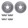 6502-56078 Brake Rotors w/5000 Advanced Brake Pads Kit, 1996-2002 Ford/Lincoln/Mercury/Mazda, Position: Rear - image 1