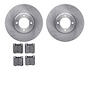 6502-56088 Brake Rotors w/5000 Advanced Brake Pads Kit, 1964-1967 Ford/Lincoln/Mercury/Mazda, Position: Front - image 1
