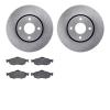 6502-56089 Brake Rotors w/5000 Advanced Brake Pads Kit, 1998-2002 Ford/Lincoln/Mercury/Mazda, Position: Front - image 1
