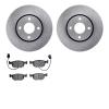 6502-56091 Brake Rotors w/5000 Advanced Brake Pads Kit, 1999-2000 Ford/Lincoln/Mercury/Mazda, Position: Front - image 1