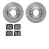 6502-56103 Brake Rotors w/5000 Advanced Brake Pads Kit, 1966-1970 Ford/Lincoln/Mercury/Mazda, Position: Front - image 1