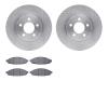 6502-56109 Brake Rotors w/5000 Advanced Brake Pads Kit, 2003-2011 Ford/Lincoln/Mercury/Mazda, Position: Front - image 1