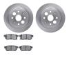 6502-58022 Brake Rotors w/5000 Advanced Brake Pads Kit, 1986-1989 Acura/Honda, Position: Rear - image 1