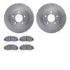 6502-58034 Brake Rotors w/5000 Advanced Brake Pads Kit, 1991-1996 Acura/Honda, Position: Front - image 1