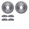 6502-58070 Brake Rotors w/5000 Advanced Brake Pads Kit, 1997-2005 Acura/Honda, Position: Front - image 1