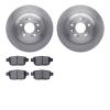6502-58127 Brake Rotors w/5000 Advanced Brake Pads Kit, 2009-2014 Acura/Honda, Position: Rear - image 1