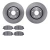 6502-58145 Brake Rotors w/5000 Advanced Brake Pads Kit, 2013-2018 Acura/Honda, Position: Front - image 1