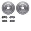 6502-58148 Brake Rotors w/5000 Advanced Brake Pads Kit, 2014-2016 Acura/Honda, Position: Rear - image 1