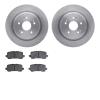 6502-58151 Brake Rotors w/5000 Advanced Brake Pads Kit, 2015-2020 Acura/Honda, Position: Rear - image 1
