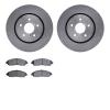 6502-58160 Brake Rotors w/5000 Advanced Brake Pads Kit, 2017-2020 Acura/Honda, Position: Front - image 1
