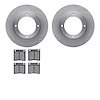 6502-59093 Brake Rotors w/5000 Advanced Brake Pads Kit, 1973-1974 Acura/Honda, Position: Front - image 1