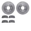 6502-59108 Brake Rotors w/5000 Advanced Brake Pads Kit, 1982-1983 Acura/Honda, Position: Front - image 1