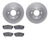 6502-59131 Brake Rotors w/5000 Advanced Brake Pads Kit, 1982-1983 Acura/Honda, Position: Front - image 1