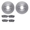 6502-59138 Brake Rotors w/5000 Advanced Brake Pads Kit, 1984-1987 Acura/Honda, Position: Front - image 1