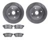 6502-59142 Brake Rotors w/5000 Advanced Brake Pads Kit, 1985-1987 Acura/Honda, Position: Rear - image 1