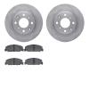 6502-59148 Brake Rotors w/5000 Advanced Brake Pads Kit, 1984-1985 Acura/Honda, Position: Front - image 1