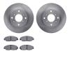 6502-59231 Brake Rotors w/5000 Advanced Brake Pads Kit, 1998-1999 Acura/Honda, Position: Front - image 1