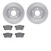 6502-59237 Brake Rotors w/5000 Advanced Brake Pads Kit, 1997-2015 Acura/Honda, Position: Rear - image 1