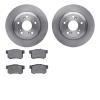 6502-59252 Brake Rotors w/5000 Advanced Brake Pads Kit, 2000-2009 Acura/Honda, Position: Rear - image 1