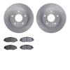 6502-59260 Brake Rotors w/5000 Advanced Brake Pads Kit, 2006-2011 Acura/Honda, Position: Front - image 1