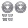 6502-59276 Brake Rotors w/5000 Advanced Brake Pads Kit, 2010-2015 Acura/Honda, Position: Rear - image 1