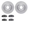 6502-59298 Brake Rotors w/5000 Advanced Brake Pads Kit, Fits Select Acura/Honda, Position: Front - image 1
