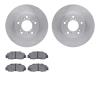 6502-59313 Brake Rotors w/5000 Advanced Brake Pads Kit, 1997-2001 Acura/Honda, Position: Front - image 1