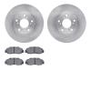 6502-59324 Brake Rotors w/5000 Advanced Brake Pads Kit, 1998-2002 Acura/Honda, Position: Front - image 1
