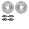 6502-59327 Brake Rotors w/5000 Advanced Brake Pads Kit, 2002-2015 Acura/Honda, Position: Front - image 1