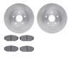 6502-59340 Brake Rotors w/5000 Advanced Brake Pads Kit, 1999-2004 Acura/Honda, Position: Front - image 1