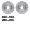6502-59393 Brake Rotors w/5000 Advanced Brake Pads Kit, 2006-2014 Acura/Honda, Position: Front - image 1