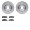 6502-59400 Brake Rotors w/5000 Advanced Brake Pads Kit, 2014-2020 Acura/Honda, Position: Front - image 1