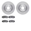 6502-59411 Brake Rotors w/5000 Advanced Brake Pads Kit, 2011-2014 Acura/Honda, Position: Front - image 1