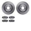 6502-59418 Brake Rotors w/5000 Advanced Brake Pads Kit, 2012-2016 Acura/Honda, Position: Front - image 1