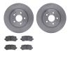 6502-59480 Brake Rotors w/5000 Advanced Brake Pads Kit, Fits Select Acura/Honda, Position: Rear - image 1