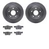 6502-59509 Brake Rotors w/5000 Advanced Brake Pads Kit, 2018-2020 Acura/Honda, Position: Rear - image 1