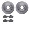 6502-63116 Brake Rotors w/5000 Advanced Brake Pads Kit, 1994-1997 Mercedes-Benz, Position: Front - image 1