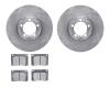 6502-63119 Brake Rotors w/5000 Advanced Brake Pads Kit, 1963-1967 Mercedes-Benz, Position: Front - image 1