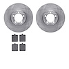 6502-63120 Brake Rotors w/5000 Advanced Brake Pads Kit, 1961-1963 Mercedes-Benz, Position: Front - image 1