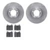 6502-63121 Brake Rotors w/5000 Advanced Brake Pads Kit, 1963-1967 Mercedes-Benz, Position: Front - image 1
