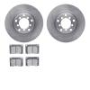 6502-63128 Brake Rotors w/5000 Advanced Brake Pads Kit, 1965-1971 Mercedes-Benz, Position: Front - image 1