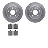 6502-63134 Brake Rotors w/5000 Advanced Brake Pads Kit, 1961-1963 Mercedes-Benz, Position: Rear - image 1
