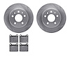 6502-63135 Brake Rotors w/5000 Advanced Brake Pads Kit, 1961-1991 Mercedes-Benz, Position: Rear - image 1