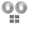 6502-63143 Brake Rotors w/5000 Advanced Brake Pads Kit, 1968-1976 Mercedes-Benz, Position: Front - image 1