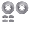 6502-63152 Brake Rotors w/5000 Advanced Brake Pads Kit, 1982-1985 Mercedes-Benz, Position: Front - image 1