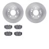 6502-63167 Brake Rotors w/5000 Advanced Brake Pads Kit, 1984-1989 Mercedes-Benz, Position: Front - image 1