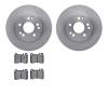 6502-63195 Brake Rotors w/5000 Advanced Brake Pads Kit, 1986-1989 Mercedes-Benz, Position: Front - image 1