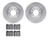 6502-63200 Brake Rotors w/5000 Advanced Brake Pads Kit, 1985-1991 Mercedes-Benz, Position: Front - image 1